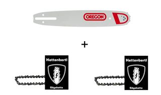 2 x Sägekette + 1x Oregon Führungsschiene für Motorsäge SOLO 690 50 cm Schwert (Schnittlänge) 3/8 1,5 mm